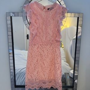 Laced Peachy-Pink Dress
